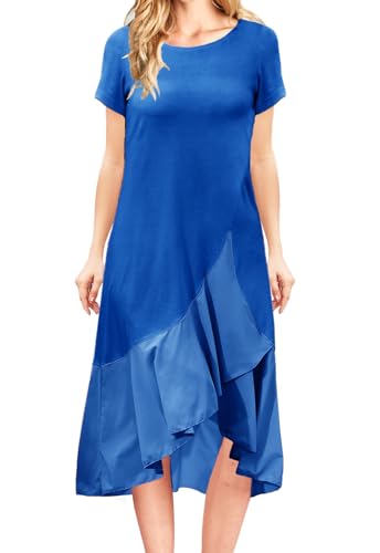 Image of Jayscreate Women's 2023 Long Sleeve Sweater Dress Fall Winter Midi Tie Front Knit High Waist Business Casual Dress