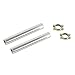 EMPI Stock Chrome Tail Pipe Kit With Clamps, Pair, Compatible With Bug, Beetle, Bus, Ghia, #9915