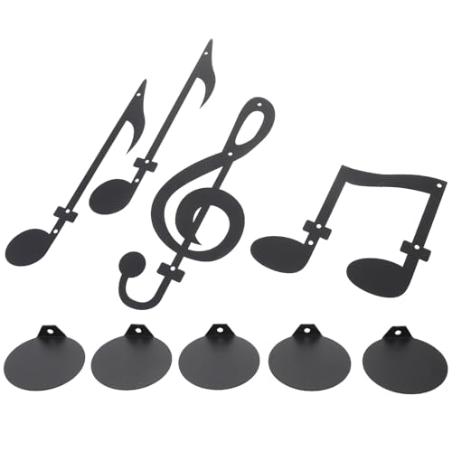 Candelabros de pared BESPORTBLE creativos con diseño de nota musical para colgar velas 2