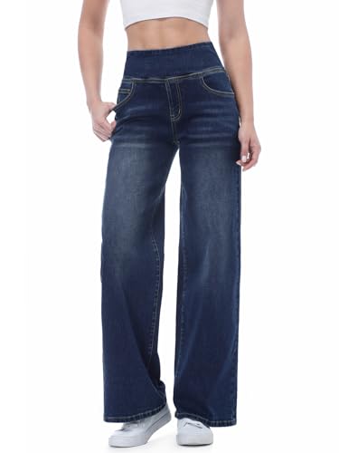 Chasehot Vaqueros Mujer Largos, Pantalones Rectos y...