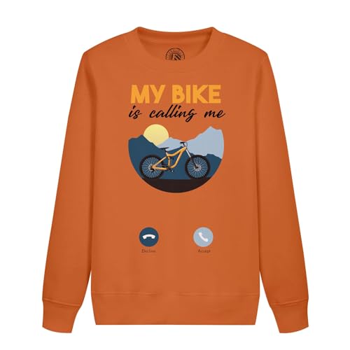 Sweatshirt enfant le vélo m'appelle sweat cyclisme passion pour sport junior
