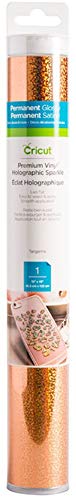 Cricut 2006477 HOLOGRP SPARKL Vinyl Tangerine