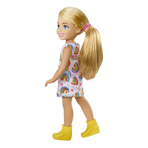 Muñeca Barbie Chelsea Vestido Arcoíris 15.7 cm miniatura 4