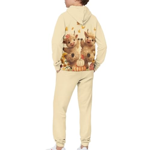 Renewold Fall Thanksgiving Tracksuits Kids Hoodie Sweatshirt Sweatpants 2 Piece Sweatsuits Set Long Sleeve Activewear4