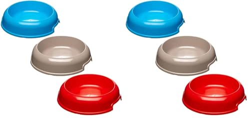 Ferplast Party Feeding Bowl Red,1L (Pack of 2)
