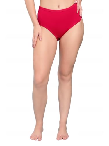 Image of Shasmi Women's Super Combed Cotton Mid Low High Rise Coverage Hipster Full Briefs Breathable with Concealed Waistband Ladies Underwear Panties (Hipster 8901)