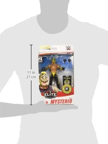 Miniatura 3 de WWE MATTEL Top Picks Elite Rey Mysterio - Figura de acción de 6 pulgadas con articulación de lujo para posar y jugar, detalles realistas, equipo de