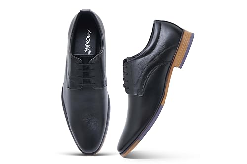 Image of ARAMISH Men's Genuine Leather Lace Up Office Formal Shoes