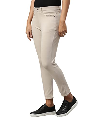 Image of GO COLORS Soft Cotton Blend Printed Jeggings Ankle Length for Women| Breathable, Mid Rise