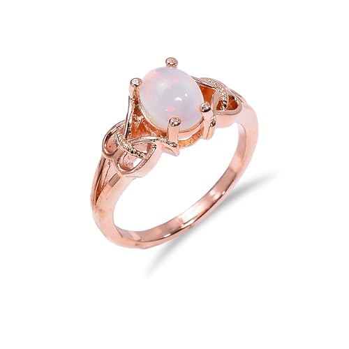 HIMALYA QUARTZ Anillo de compromiso hecho a mano en plata de ley 925 Anillo de ópalo natural Anillo de ópalo etíope Anillo de mujer-hombre R048