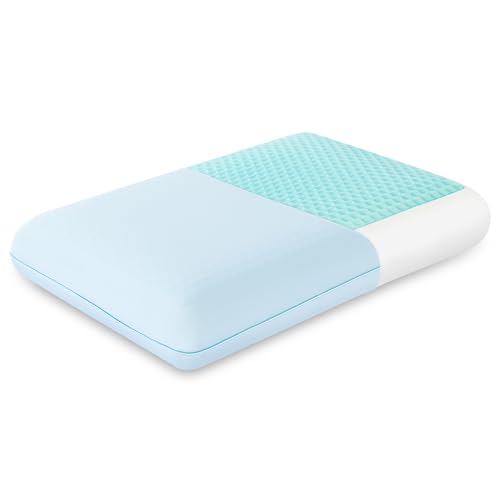 EGOHOME Cooling Gel Memory Foam Pillow, Reversible Design, Neck Support