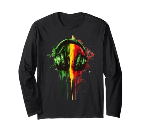 Rasta Reggae Casque Audio Jamaican Pride Manche Longue