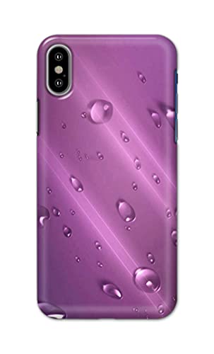 Image of Generic PRINTFIDAA Water Bubbles in Lilac Background Printed Designer Hard Back Case Cover for Apple iPhone X /iPhone 10 / iPhone Ten /iPhone Xs -(TI) MVN1005