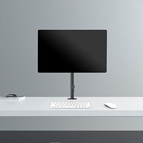 Image of WALI Single LCD Monitor Fully Adjustable Desk Mount Stand Fits One Screen 13 to 32 inch, 17.6 Lbs. Weight Capacity per Arm (M001LM), Black