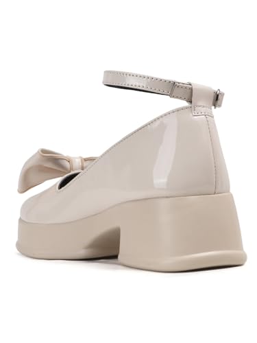 Image of SilverArrow womens Zenvique Stylish Bow Heel Sandals | Comfortable Mary Jane Dress Shoes for Women | Platform Heel Footwear