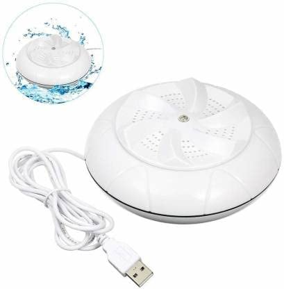Avenn Mini Washing Machine Turbine Washing Machine Washing Machine Door Hinge Ultrasonic Lightweight Turbo Washer with USB Cable - for Home Camping Dorms Business College Rooms.