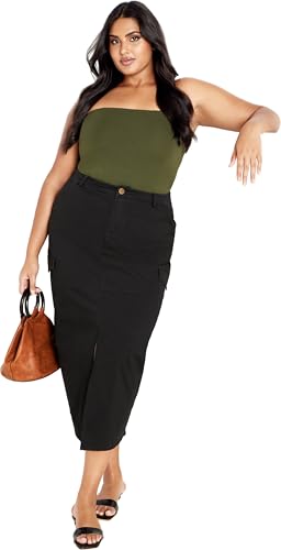 City Chic Plus Size Skirt, Halo Maxi Skirt