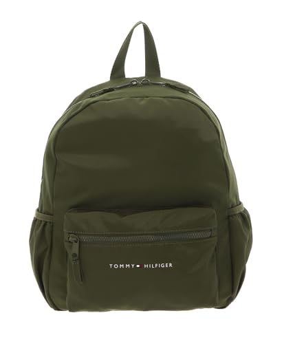 Sac à dos TH Essential Tommy Hilfiger olive avec bretelles ajustables et poche zippée