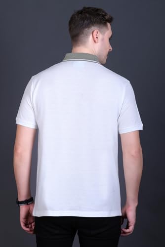 Image of GODFREY Half Cotton Polo T Shirt for Man with Pocket - Regular Fit Mens Collar Tshirt