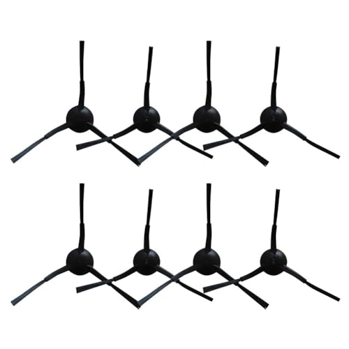 Paquete de 8 cepillos laterales de esquina de repuesto diseñados para aspiradoras robot medion x20 sw
