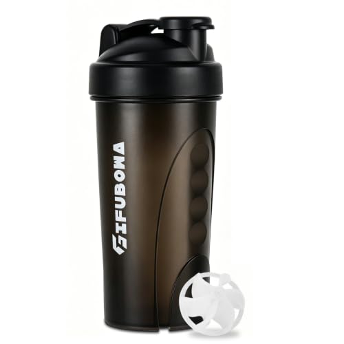 GIFUBOWA Shaker Bottle 28oz shake bottle for Protein Mixes or Powdered Drinks for Gym Sport (Black)