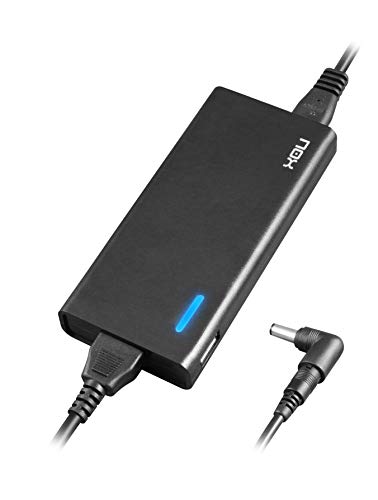 Nox -NXPWR90NB- Cargador para portatil 90W, 10 conectores distintos, eficiencia minimo 85%, compatible con la mayoria de marcas, regulación automatica de voltaje, color negro