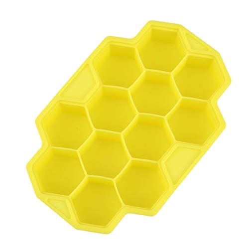 Moldes para hielo silicona amarillo con tapa miniatura 1