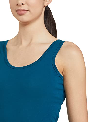 Image of Longies Women's Sleeveless Camisole (LWSLTPO2V001 Skin & Royal Blue09 L)