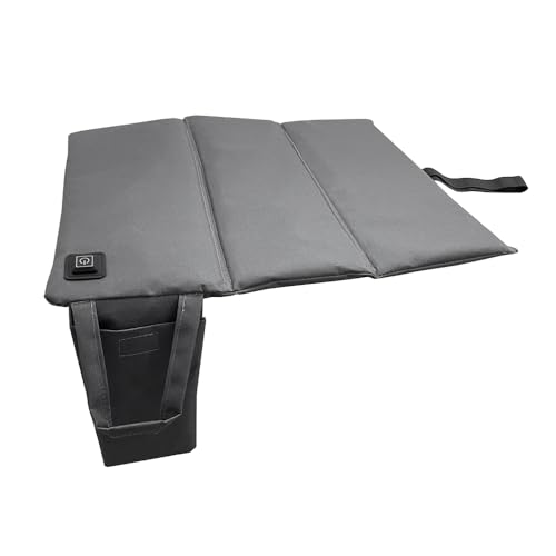 Pengrity Beheiztes Sitzkissen USB, Faltbares Heizkissen Kabellos, Heizkissen Outdoor Tragbares mit 3 Einstellbare Temperatur, Wärmekissen Elektrisch Kabellos für Outdoor und Indoor, Camping Rollstuhl