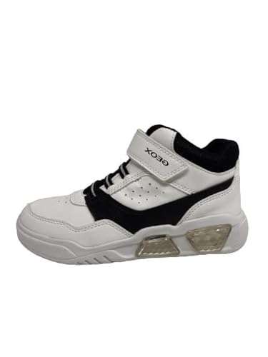 Geox Junior Boy J ILLUMINUS Boy Sneakers White/Black 30_EU