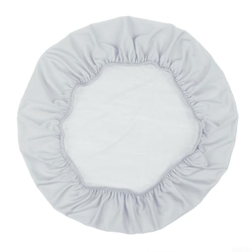 Funda elástica para asiento de silla, protege el comedor, banquete, oficina, bar, patio, 90 % poliéster, 10 % elastano, máquina extraíble (plata)