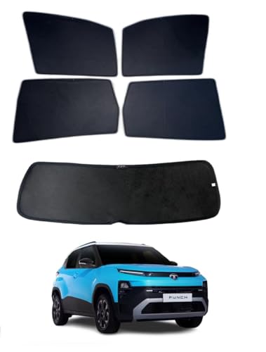 Image of Premium Car Sunshade Fix Type Non-Magnetic Curtain with Rear Dicky Curtain Set of 5pc for New Punch 2026