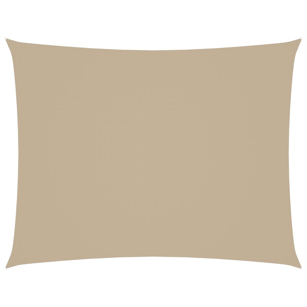 Voile d'ombrage rectangulaire en tissu Oxford haut de gamme et acier inox