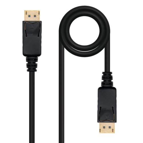 Cable DisplayPort 1.2 Nanocable 10.15.2310 macho a macho de 10 metros en color negro