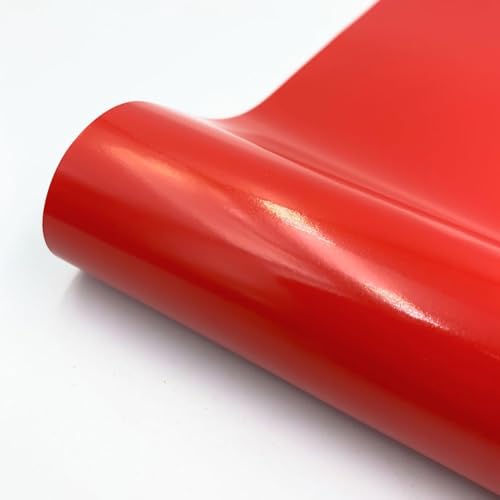 Película de vinilo para calcomanías y calcomanías crea diseños únicos para tazas, paredes y manualidades fácilmente (30 cm x 50 cm, rojo)