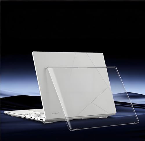 Image of Saco Hard Shell Case for ASUS Zenbook 14 (UX3405) 14-Inch (2025-2024) Laptop - Protective Snap-On Cover, Scratch Resistant, Lightweight Armor Sleeve - Crystal Clear