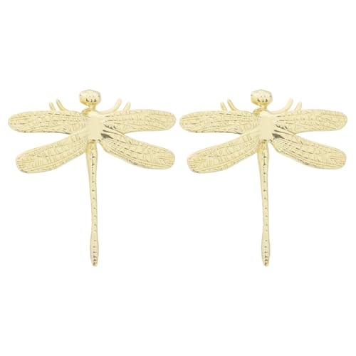 NUOBESTY 2 Piezas Tiradores de Cajón Libélula Vintage, Manijas para Muebles de Aleación de Zinc Accesorios de Estilo Retro para Armarios, Cajoneras Puertas de Cocina o Dormitorio