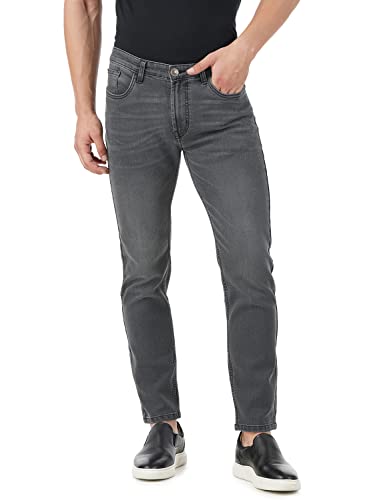Image of INKD Men's Regular Fit Jeans - Mid-Rise | Cotton Blend | Classic Styling | Stretchable Fabric | Classic 5 Pocket Styling (Available in Plus Sizes)
