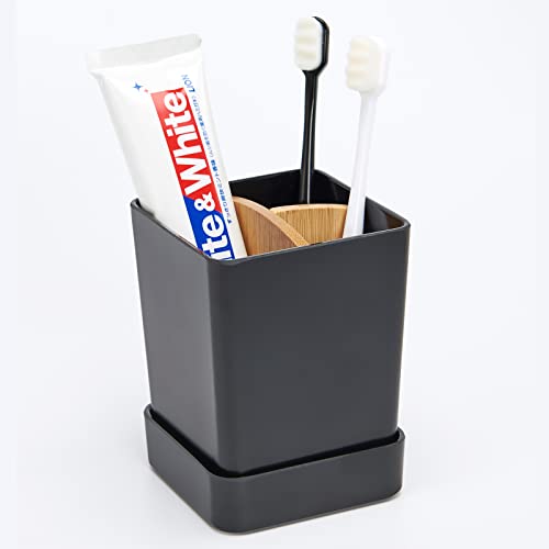 Kids-Electric-Toothbrush-Holders-for-Bathrooms-Counter-Plastic-Toothbrush-Organizer-and-Toothpaste-Holder-Stand-Set-Small-Toothbrush-Caddy-Storage-Tray-Razor-Holder-with-Removable-BaseSmall-Black Kids Electric Toothbrush Holders for Bathrooms Counter Plastic Toothbrush Organizer and Toothpaste Holder Stand Set Small Toothbrush Caddy Storage Tray Razor Holder with Removable BaseSmall Black