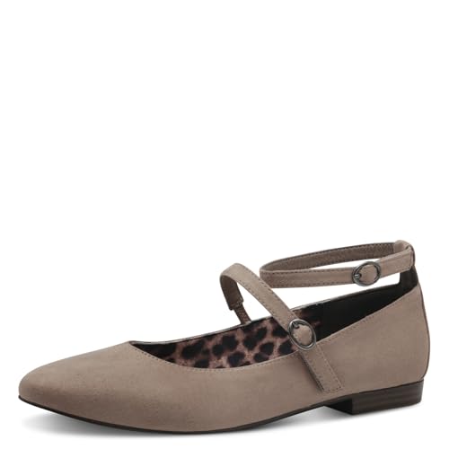 Tamaris Ballerina Damen Vegan Elegant beige,EU 40