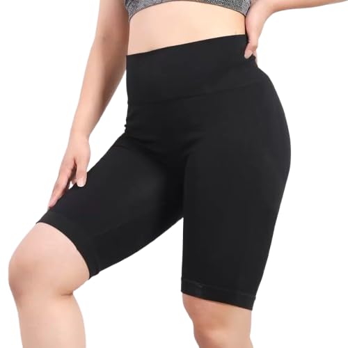 Womens Yoga Shorts High Waisted Workout Shorts for Fitness Home Gym Training (Black, S)-image-48