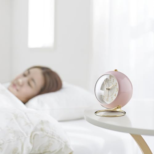 Reloj despertador analógico sin tic tac para evitar insomnio a pilas 3