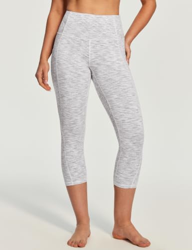 Image of Heathyoga Capri Leggings for Women High Waisted Capri Leggings with Pockets for Women Tummy Control Yoga Pants Women