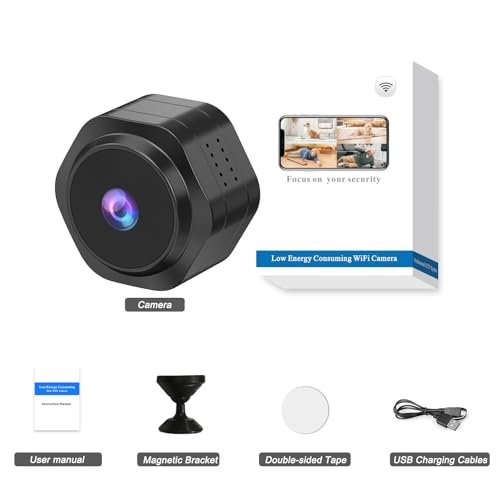 Image of MiNi WiFi Spy Hidden Camera,Nanny Camera, 4K Ultra HD Wireless Security Cameras for Baby,Dog,Cat,Pets, AI Motion Detection Alerts, Auto Night Vision, Real Time Record Surveillance Cam for Home