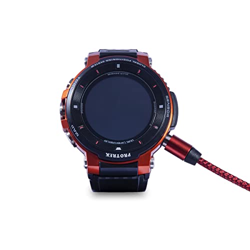 Losvecinos Nylon Braided Magnet Charging Cable for Gshock GSW H1000 and Protrek Smartwatch Casio WSD-F21HR,WSD-F30,WSD-F20,WSD-F10 - Image 3