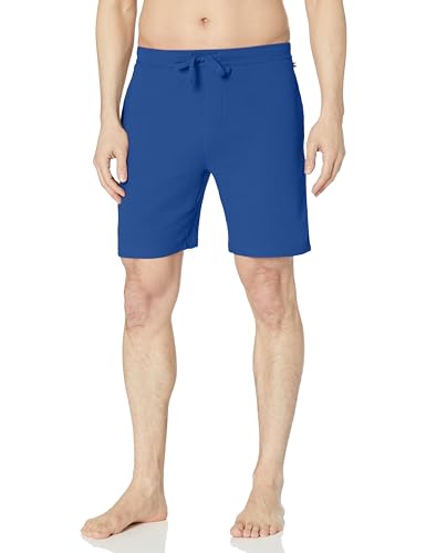 Image of BOSS Men's Waffle Contrast Logo Lounge Shorts