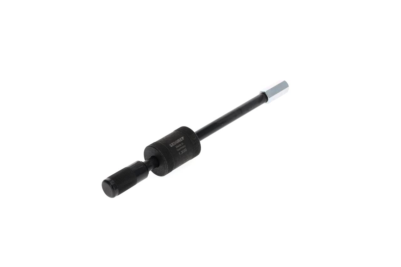 Gedore Black Slide Hammer For Small Ball Bearings, M10, Impact Weight 200 G, Usable With Thread Adapters, 230 Mm Long, 1.35/0