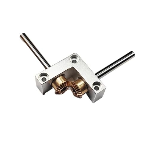 Angle Steering 90 Degree Micro Steering Gearbox Right Angle Commutator 1:1 Transmission Bevel Gear 4mm 5mm Shaft DIY Static Modify Driving Change(4mm to 4mm Shaft)