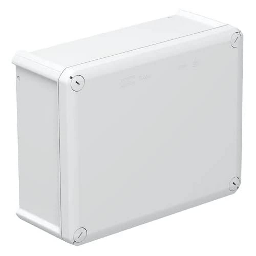 OBO Bettermann 2007287 Caja de Derivación T 250, Ciega, Polipropileno, reforzado con fibras de vidrio, Gris luminoso, 225mm x 173mm x 86mm interiores