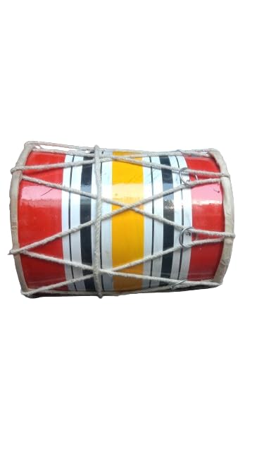 DARSHAN MUSICALS || Pure Handmade Miniature Musical Instruments Wooden Kids Dholak, H-7 X L-8 X W-8-image-47